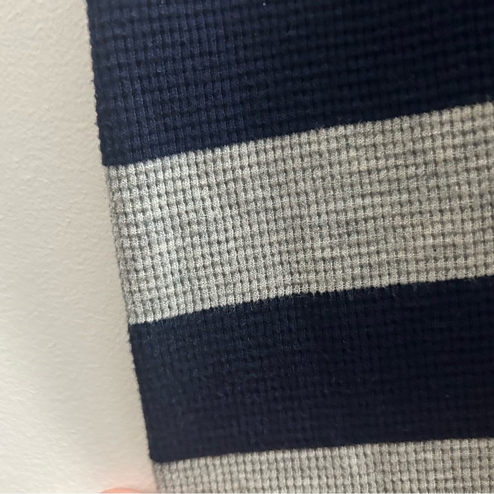 Long Sleeve Striped Polo